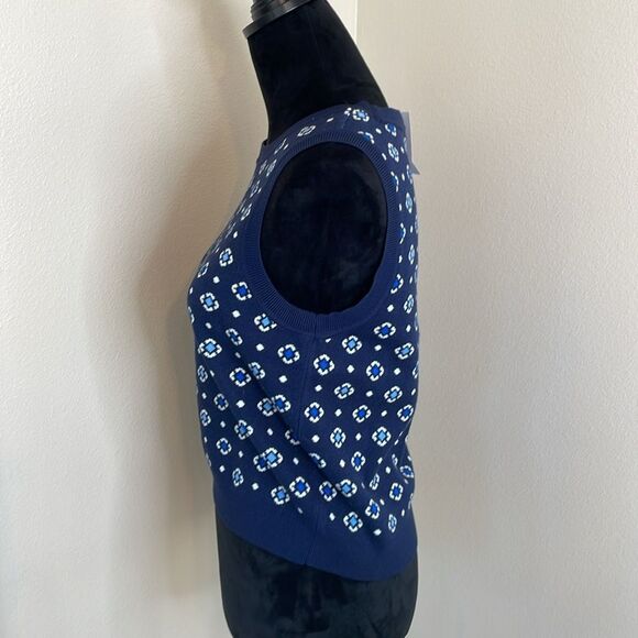 Loft blue and white sweater tank nwt - Picture 10 of 11